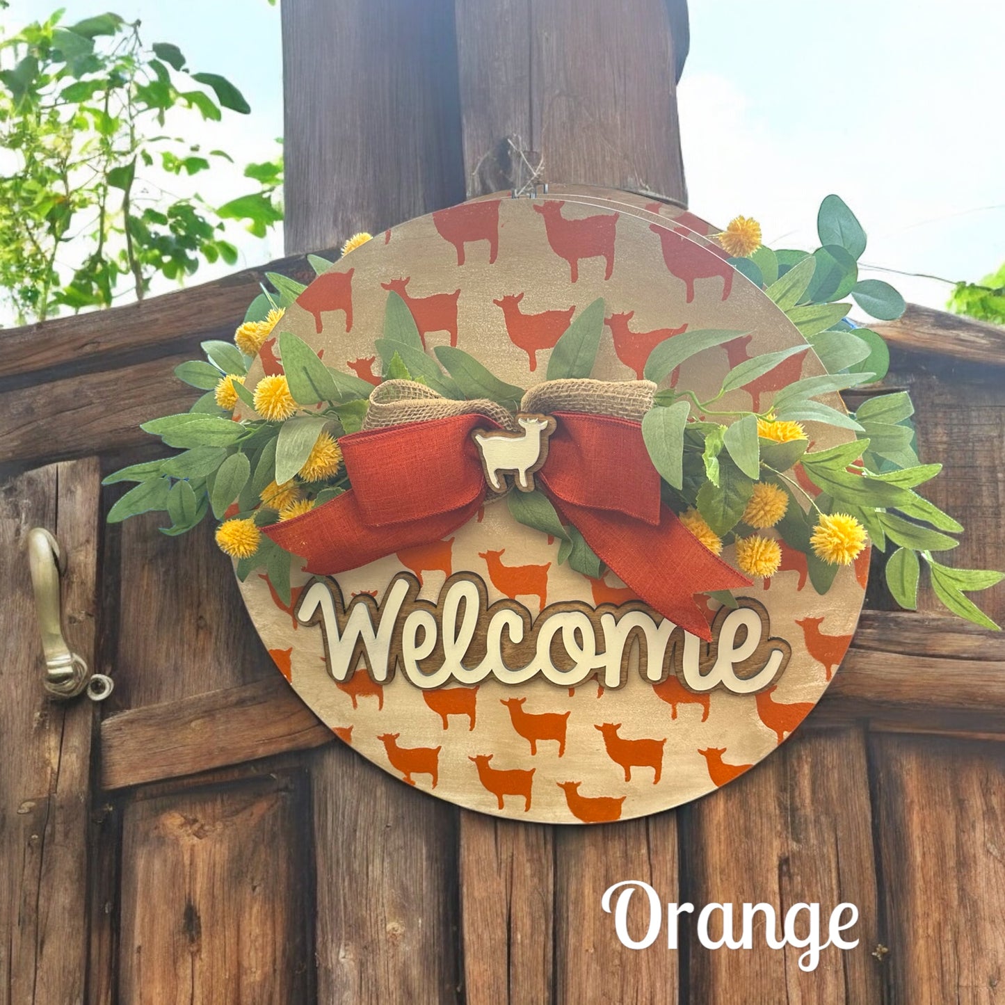 Welcome Goat Sign