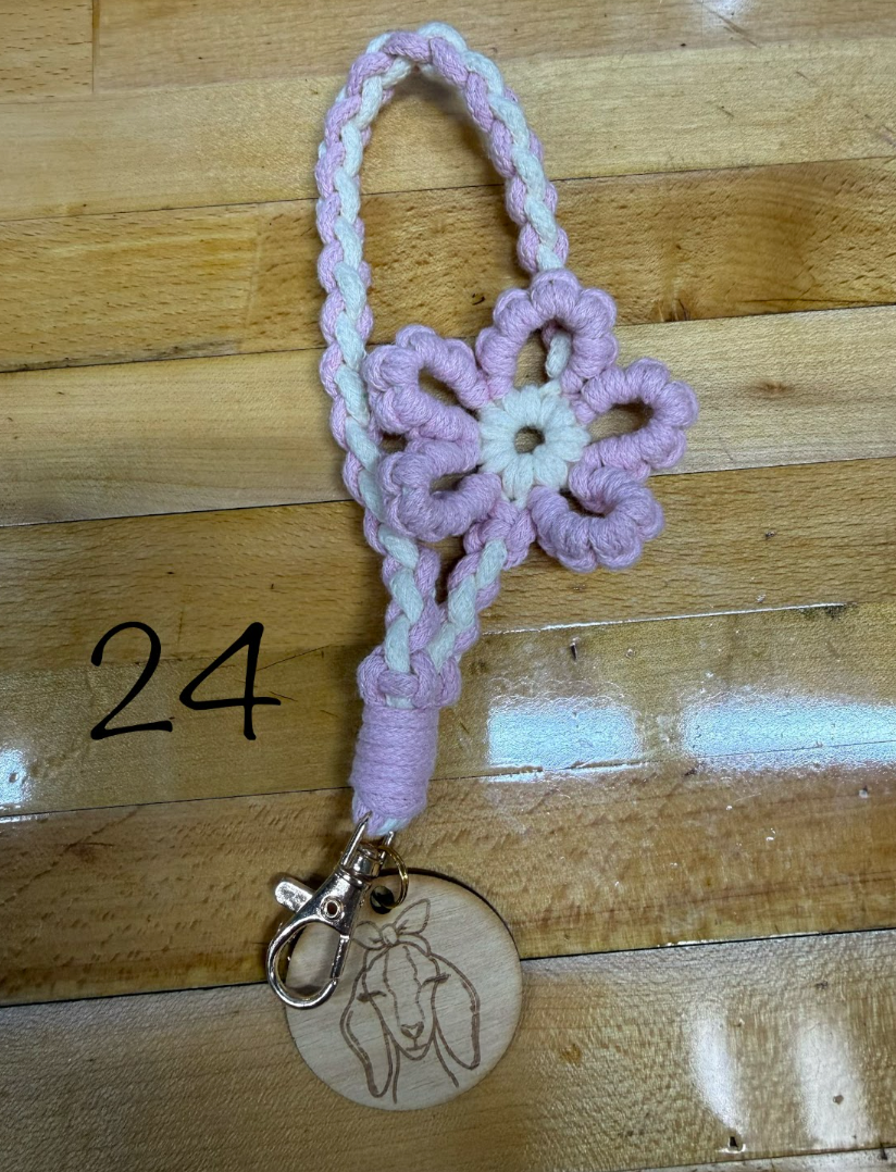 Clearance Crochet Goat Keychains