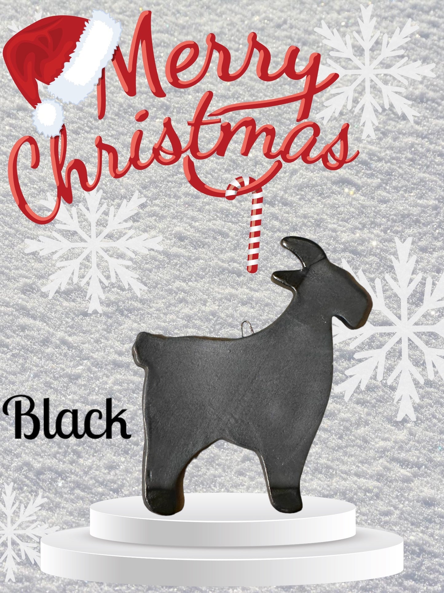 Ceramic Goat Ornament