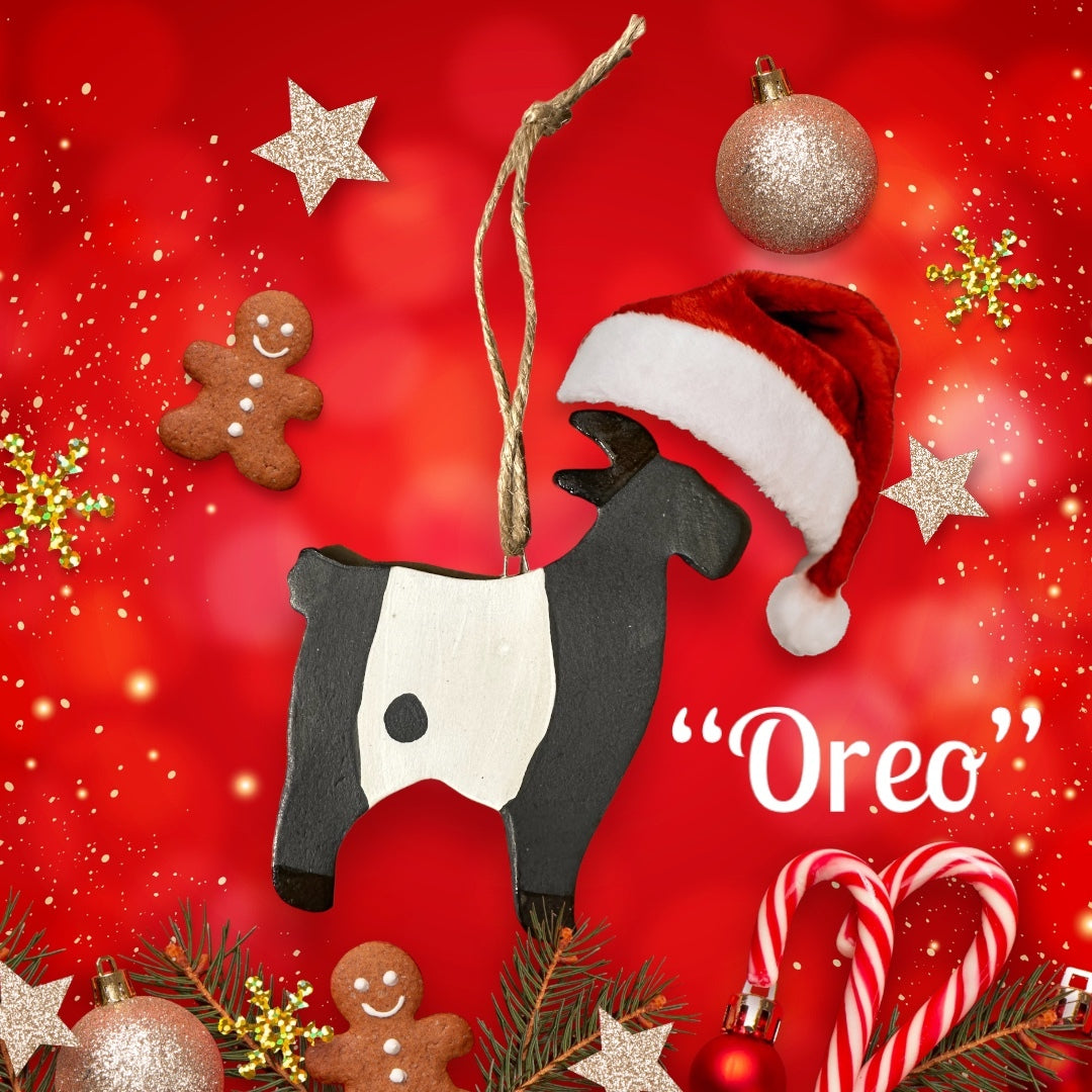 Ceramic Goat Ornament
