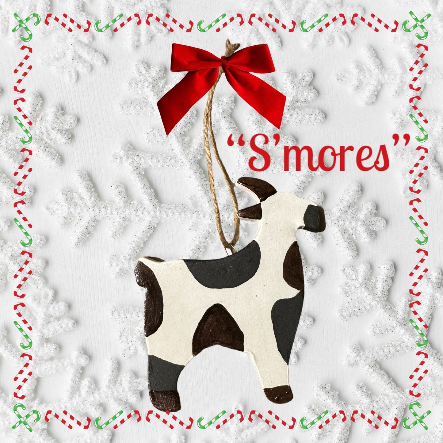 Ceramic Goat Ornament