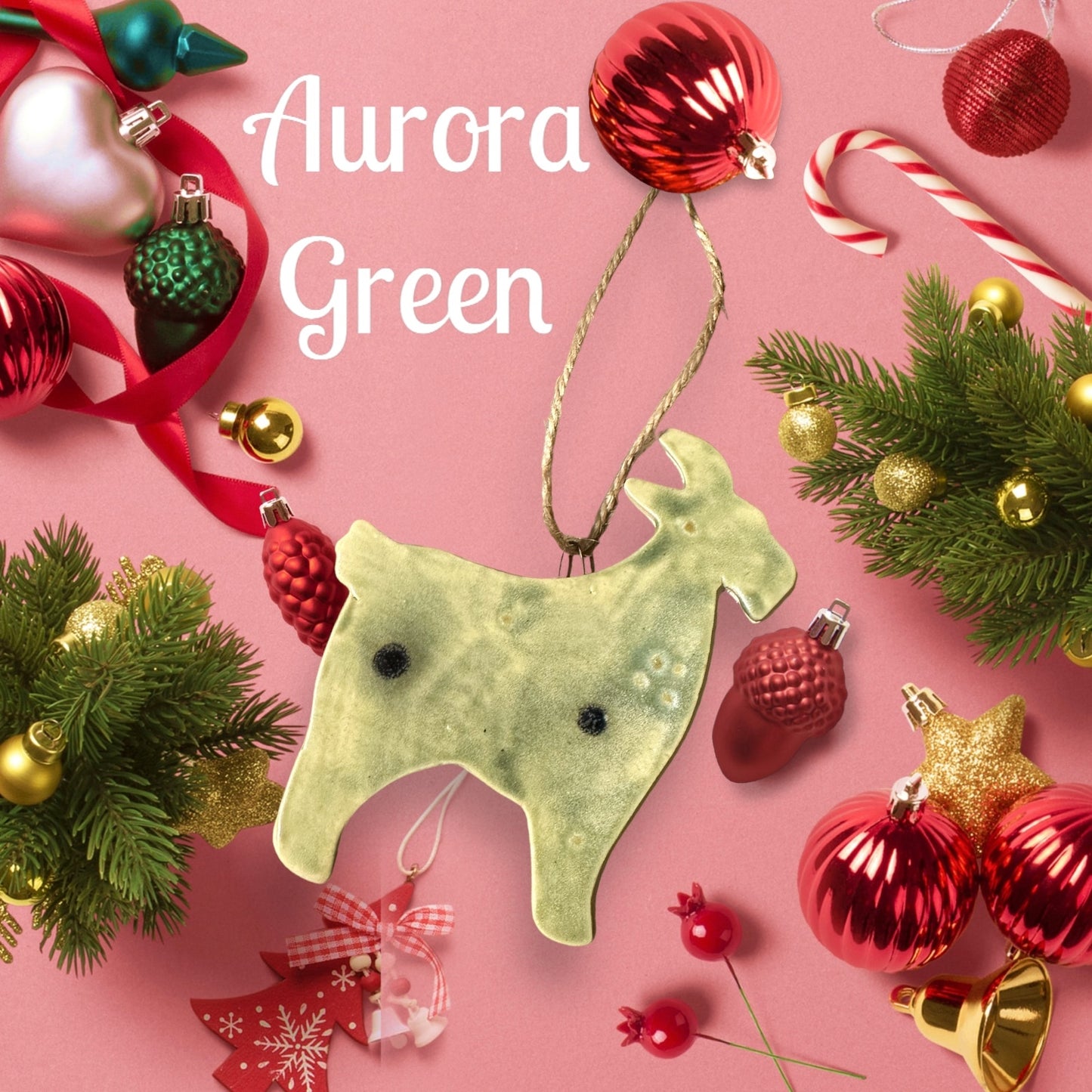 Ceramic Goat Ornament