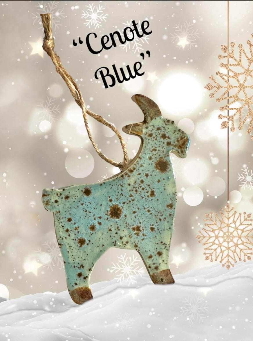 Ceramic Goat Ornament