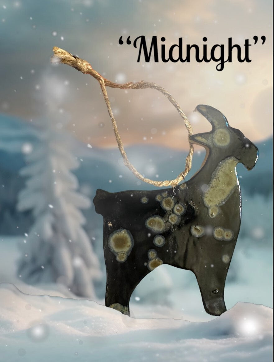 Ceramic Goat Ornament