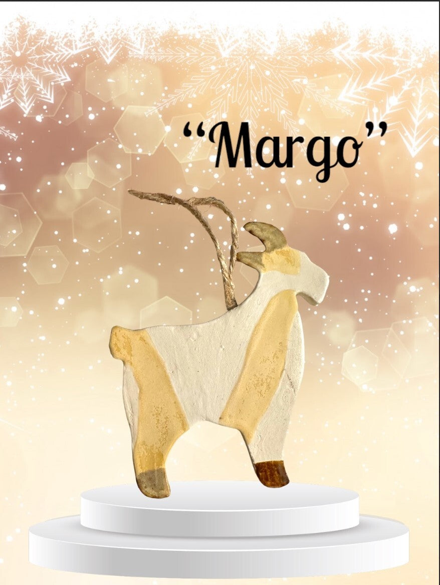 Ceramic Goat Ornament