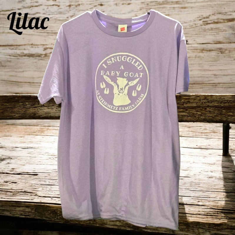 I Snuggled a Baby Goat Adult Short Sleeve Shirt