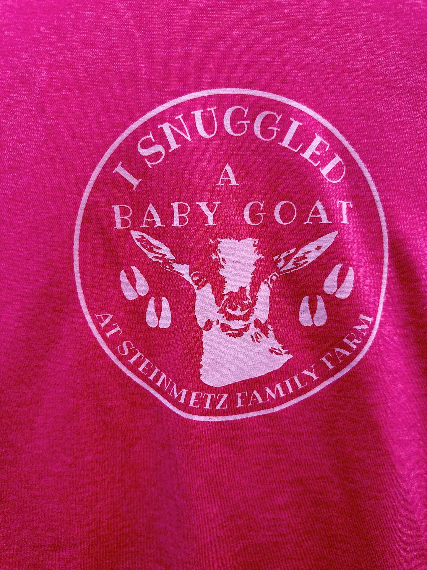 Kids- I Snuggled a Baby Goat Short Sleeve Shirt