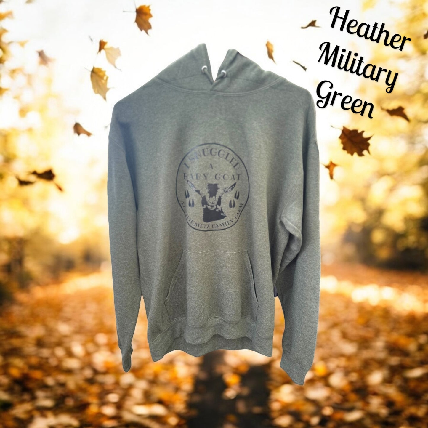 I Snuggled a Baby Goat Adult Hoodie Sweatshirt