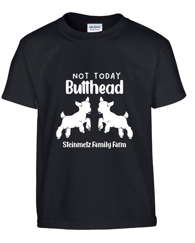 Kids- Not Today Butthead Short Sleeve Shirt