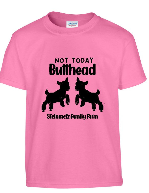 Kids- Not Today Butthead Short Sleeve Shirt