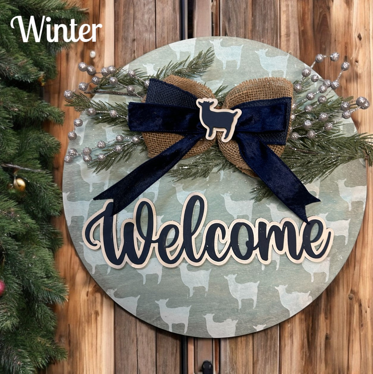 Welcome Goat Sign