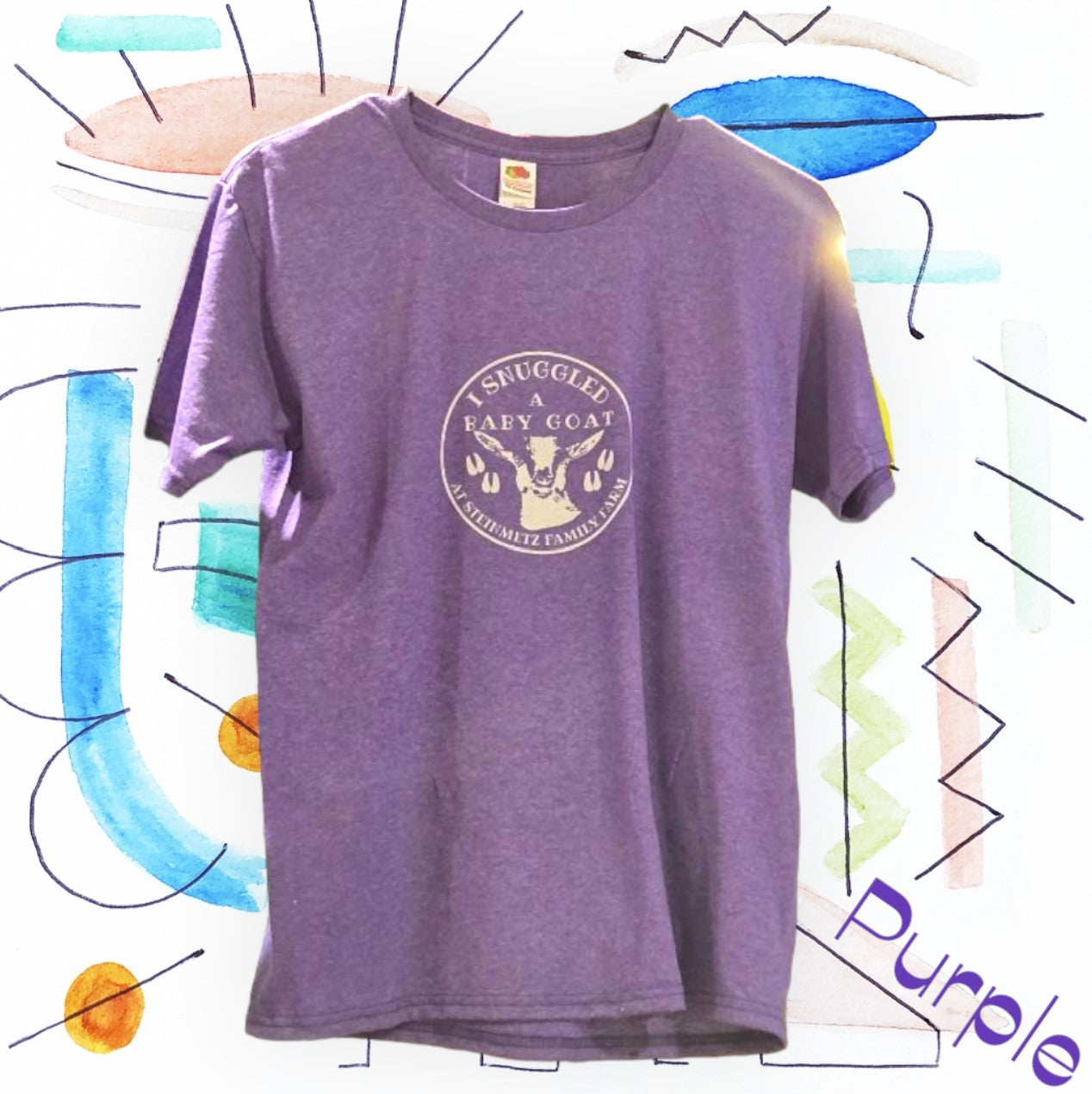 Kids- I Snuggled a Baby Goat Short Sleeve Shirt