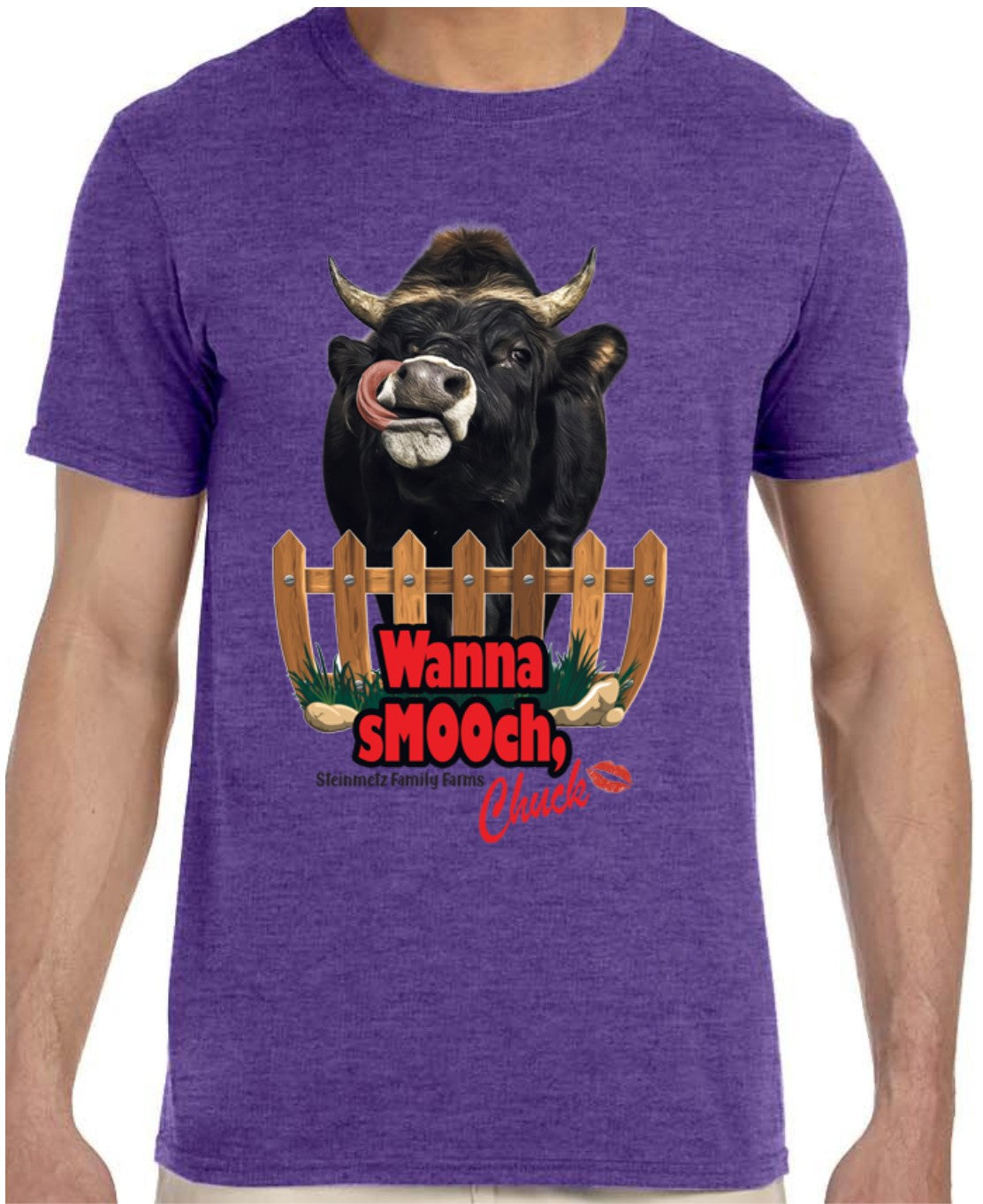 Wanna sMOOch Adult Short Sleeve Shirt