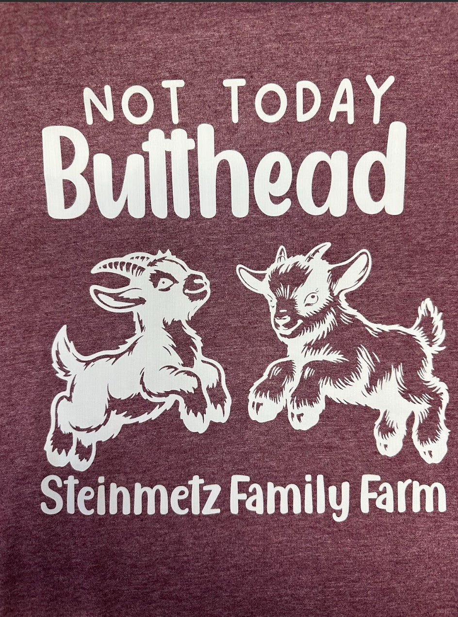 Not Today Butthead Adult Short Sleeve Shirt