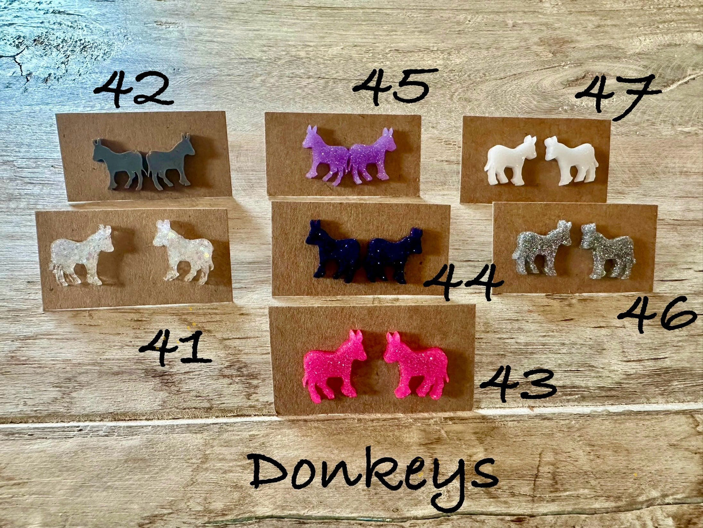 Resin Farm Stud Earrings