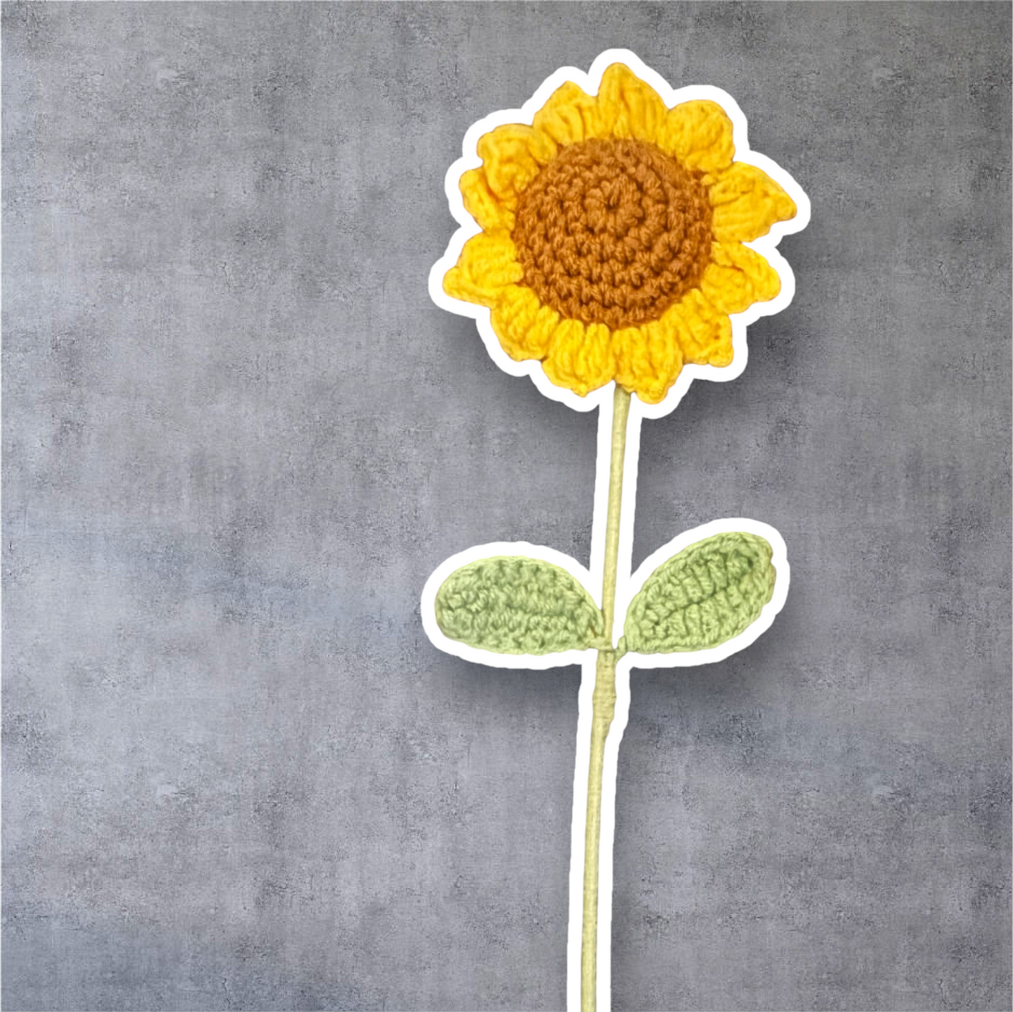 Crochet sunflowers