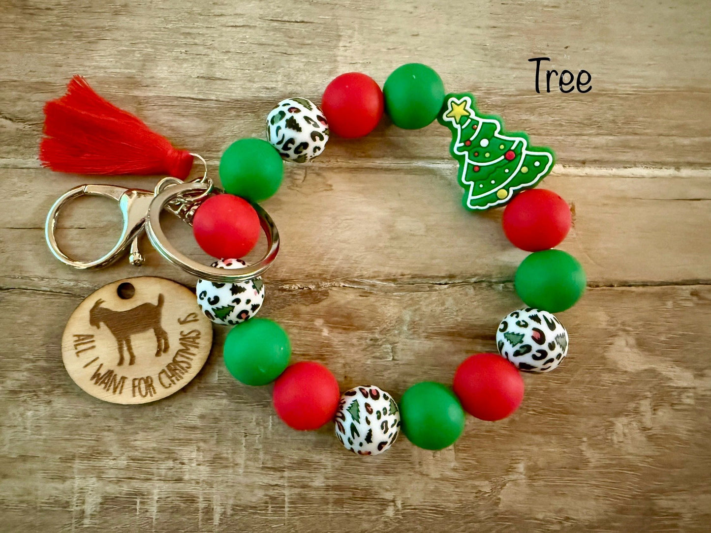 Holiday Wristlet Keychain