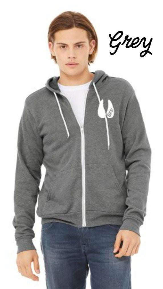 Hope Logo Adult Zip Up Sweatshirts
