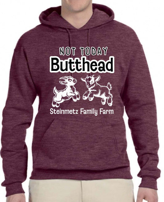 Not Today Butthead Adult Hoodie Sweatshirt