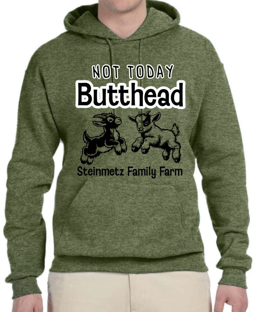 Not Today Butthead Adult Hoodie Sweatshirt