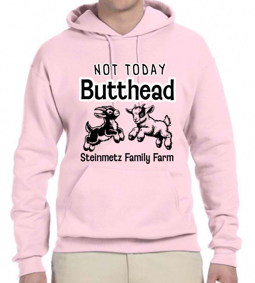 Not Today Butthead Adult Hoodie Sweatshirt