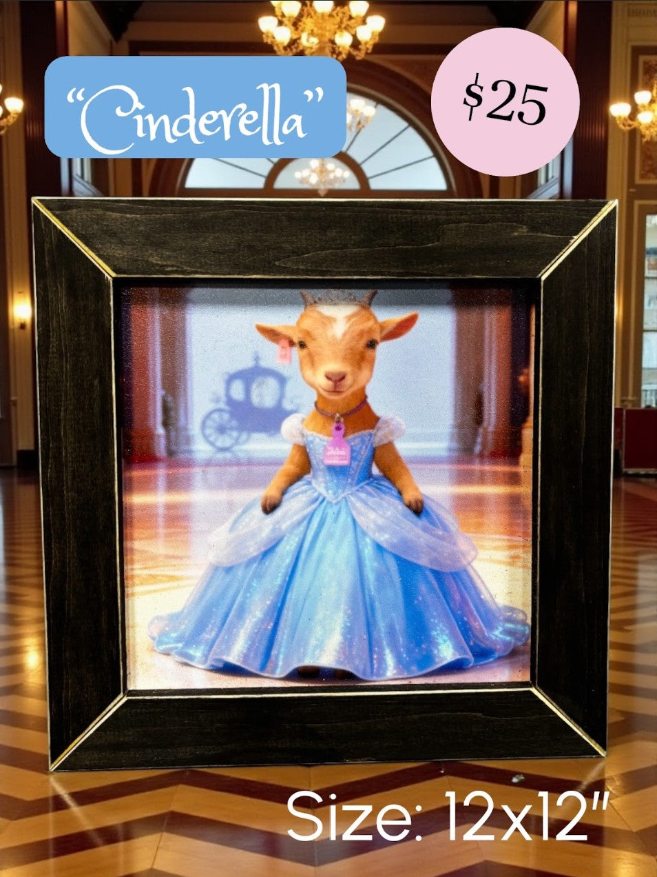 Framed SFF Goat Art