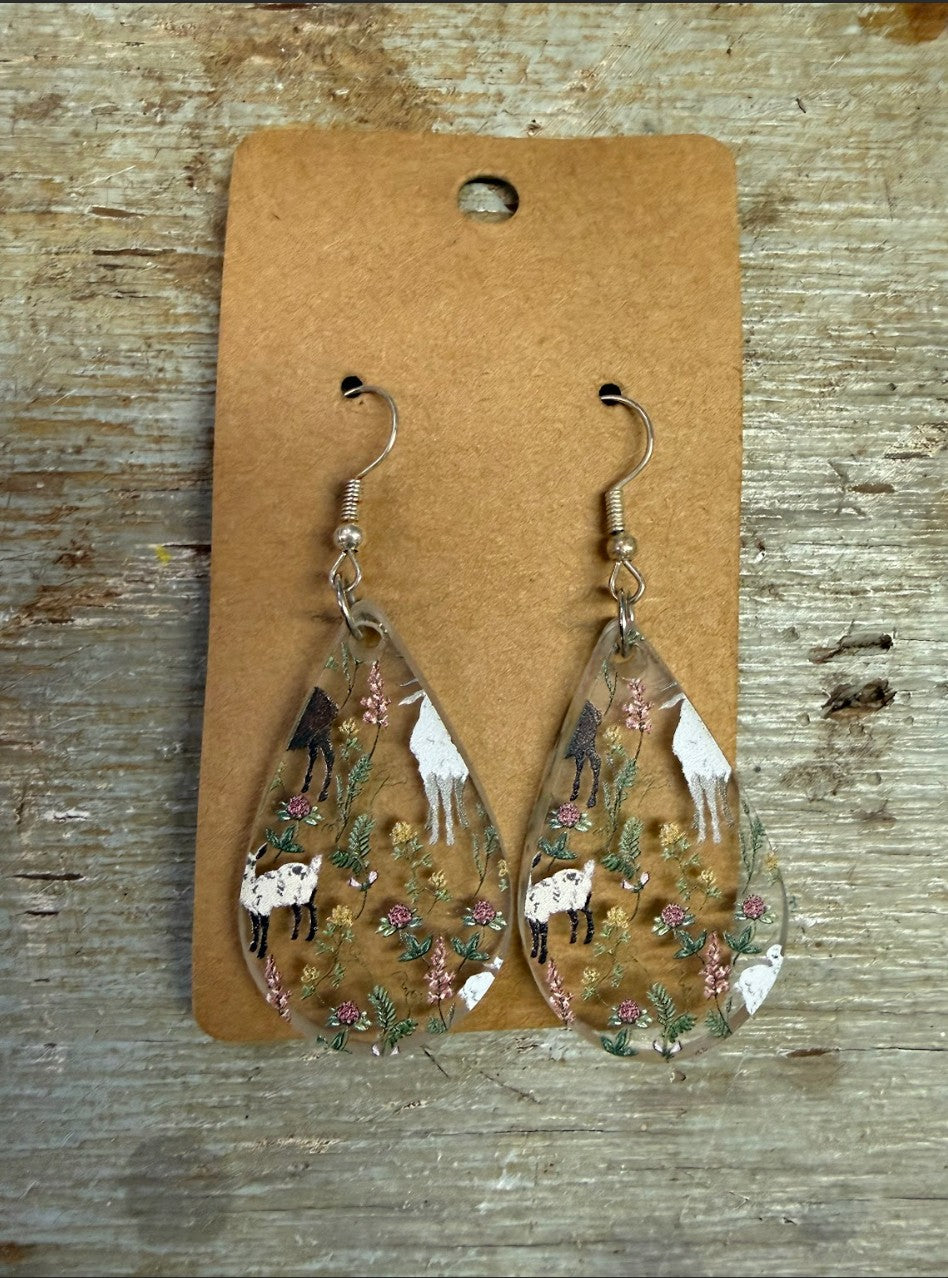 Spring Goat & Hope Earrings- Liquidation Sale