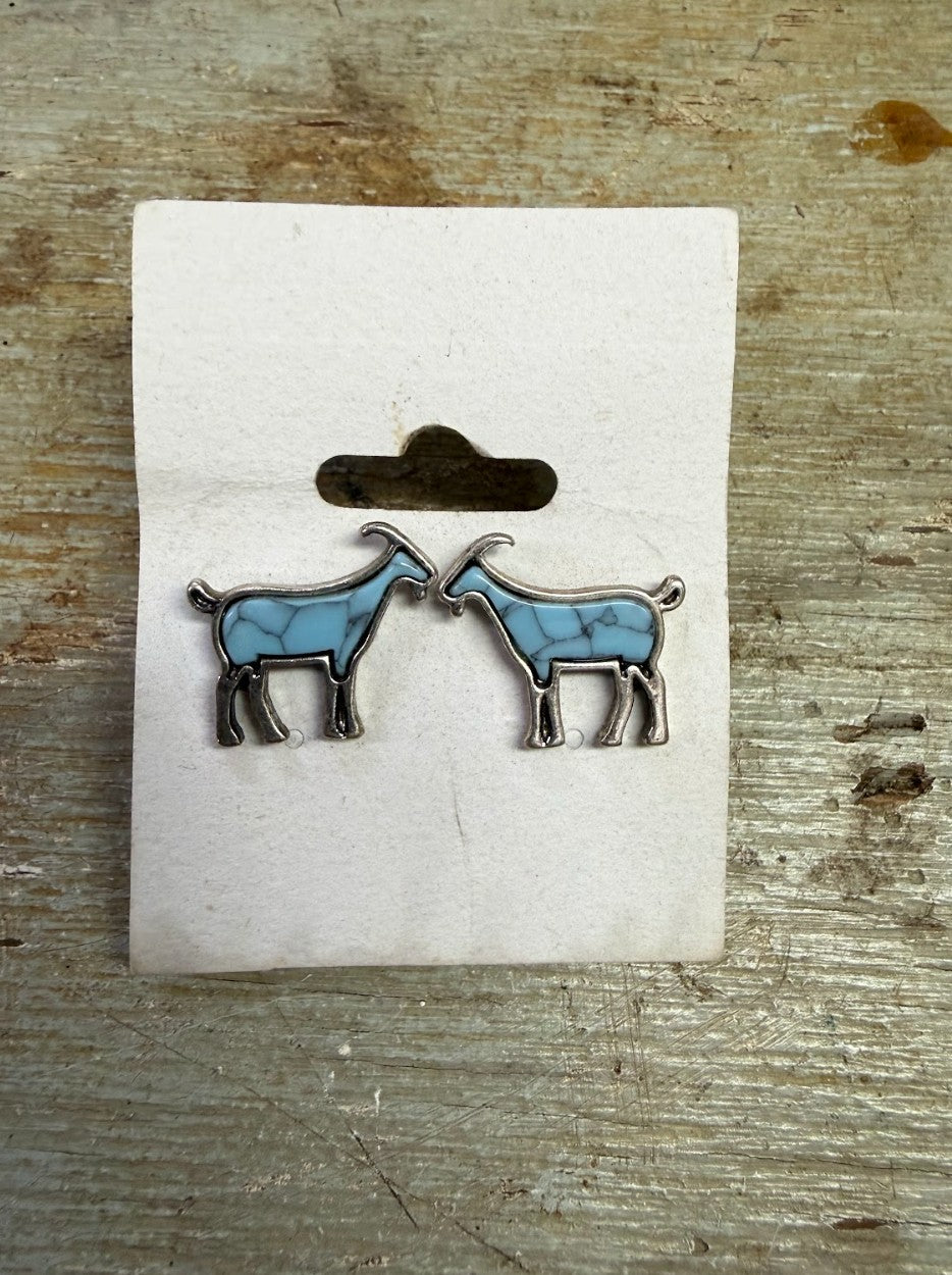 Goat Earrings- Liquidation Sale