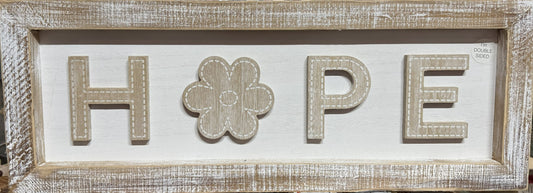 Hope Shadow Box Wall Sign