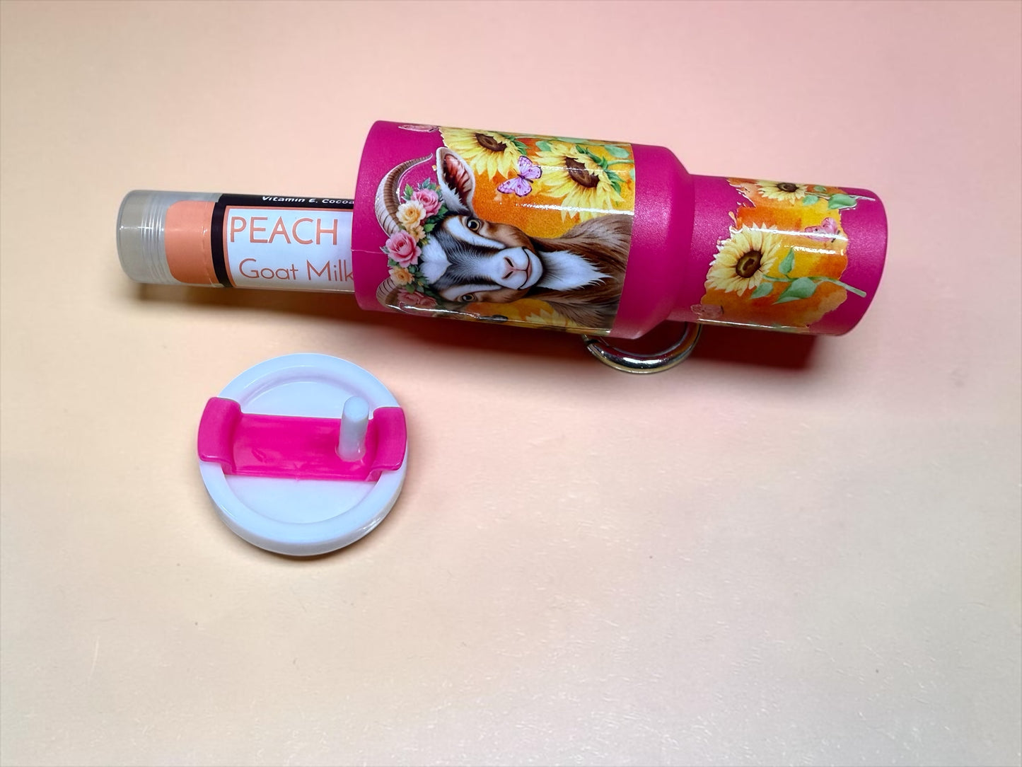 Mini Tumbler Goat Keychains