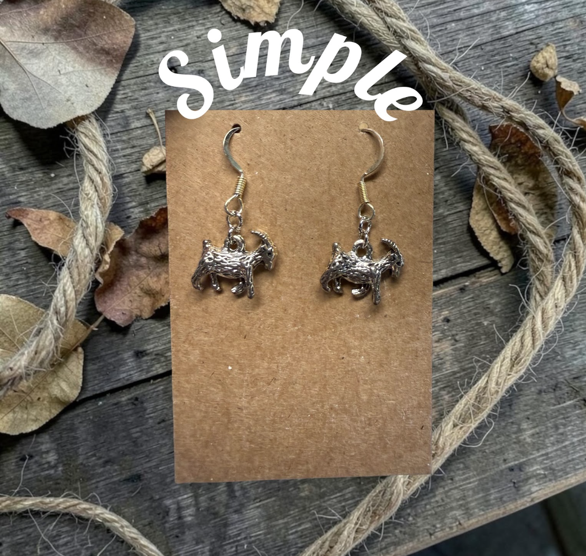Goat Earrings- NEW!