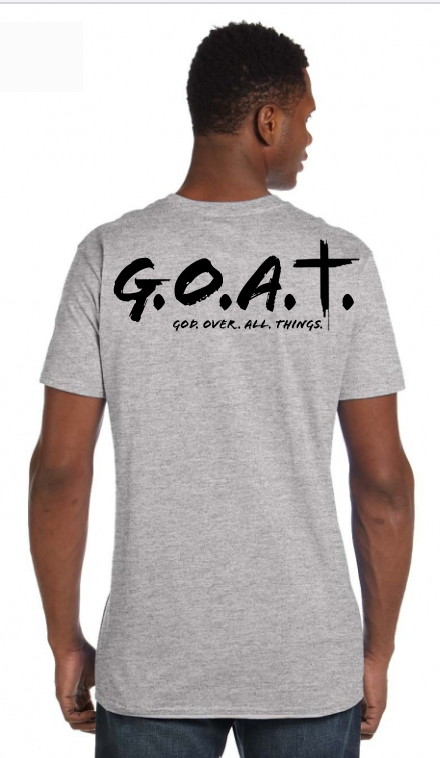 GOAT: God Over All Things Short Sleeve Adult Shirt