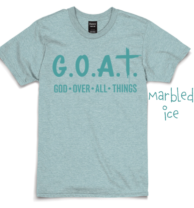 GOAT: God Over All Things Short Sleeve Adult Shirt