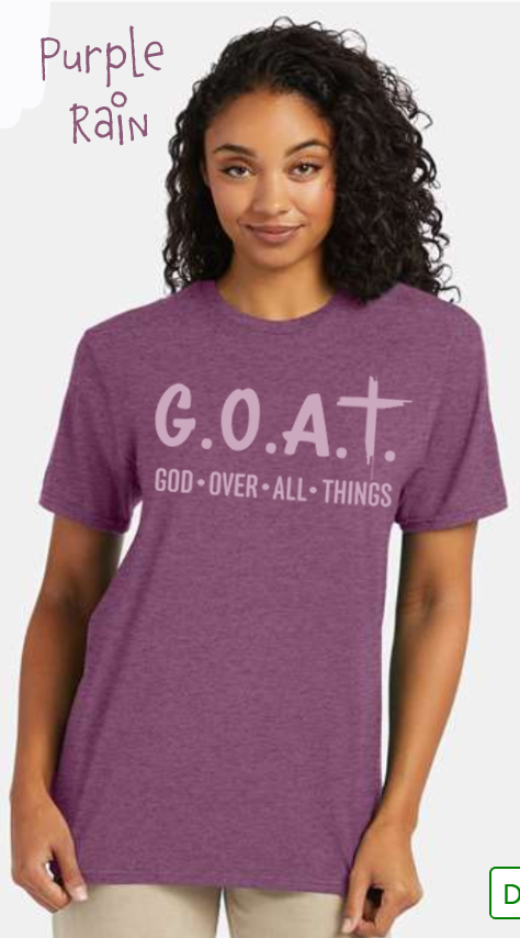 GOAT: God Over All Things Short Sleeve Adult Shirt